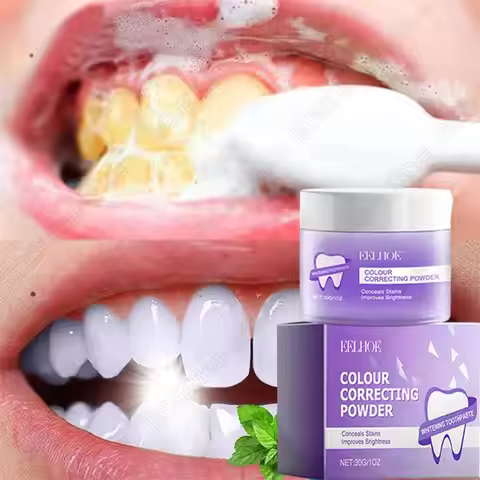 5 Days Teeth Whitening Powder Remove Plaque Stains Dental Calculus Oral Hygiene Cleaning Fresh Bad B