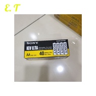 New Ultra Battery 1 Box 40pcs Battery 1.5v Size AA Bateri ET