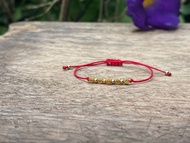 轉運小金幣手鏈。純銀錢幣珠、幸運招財、極細手鍊