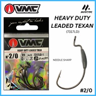 VMC Heavy Duty Leaded Texan Worm Hook 7317LD  - Soft Plastic Worm Hook Fishing Hook Mata Kail Pancin