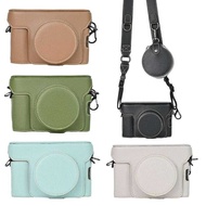 Palm Print PU Leather Fuji X100 VI Camera Bag for Fujifilm X100VI Battery Opening With Strap Mini Ca