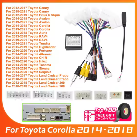 G-RZ-FT52 Canbus Decoder for Toyota Corolla 2014 - 2018 Prado Land CHR Camry Support JBL AMP Android