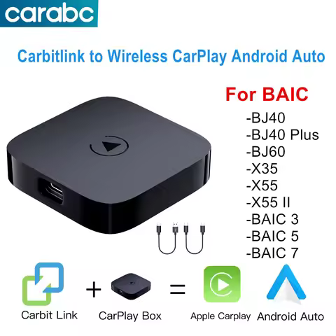 Carbitlink Smartlink Easy Connection to Wireless CarPlay Android Auto for Baic BJ40 BJ40 Plus BJ60 X
