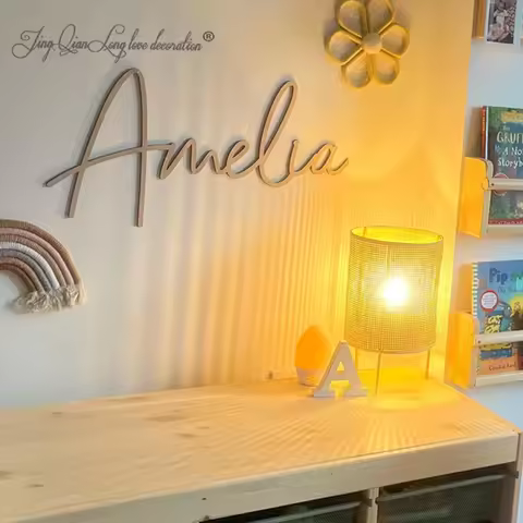 Custom Boy's Nursery Decor Wooden Name Sign SCRIBBLE FONT - Wall Art - Personalised Baby Name Sign N