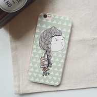 我戴的不是假髮啦/包子小姐/上下全包保護套/原創設計手機殼/iphone8/可客製