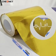 1 PC 30cmx122cm/12in*4FT Self adhesive Vinyl Gold Silver Rose Gold Glossy colors Permanent Vinyl and