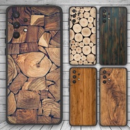 Fashion Soft Phone Case Shell Samsung Galaxy A51 A52 A52S A53 A54 A71 A72 A73 A41 A42 L115 Wooden te