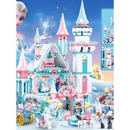 lego ninjago lego brick Frozen Building Block Series Villa House Girl Princess Dream Children Intell