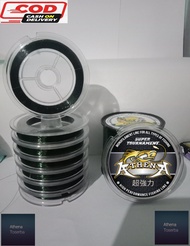 Senar pancing kecil kuat 50 kg anti keriting 100m Athena fishing line benang pancing super kuat anti