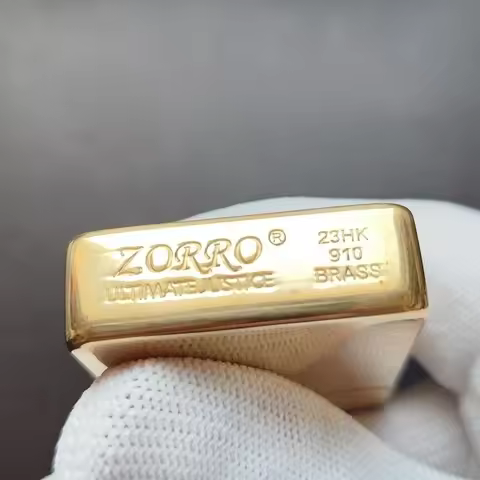 Zorro 910 Kerosine Lighter, 1941 Replica of The Original Copper Plate and Original Copper Movement M