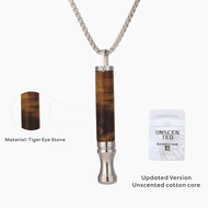 Stress Anxiety Necklace Mindfulness Breathing Tool Natural Calming Relief Chain Breathlace Necklace 