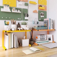 峰阳货架（FENGYANG SHELF）桌面置物架双层架办公桌工位学生宿舍书桌电脑桌上分层收纳架子 白色 40*20*25cm