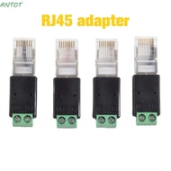 ANTOT RJ45 Terminal Adapter, 2PIN Terminal RJ45 Male Connector RJ45 to RS485 Converter, Splitter  Ad