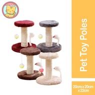2 Layer Cat Scratcher Post Tree Cat Toy Poles Tree Board Condo House Cat Scratching Post Kucing Accessories cat accessor