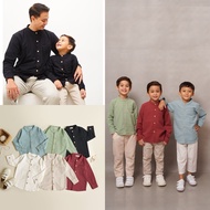 CBC - OMAR KEMKO - couple children'skoko for father and child 1-10 years old baju melayu kids kurta 