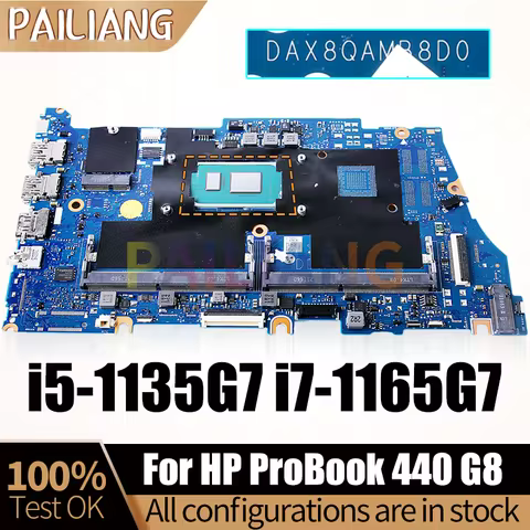 DAX8QAMB8D0 For HP ProBook 440 G8 Notebook Mainboard M21702-601 SRK05 i5-1135G7 SRK02 i7-1165G7 Lapt