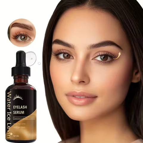 Eyelash Growth Serum - Guaranteed Results in 3-4 Weeks, Castor Oil & Collagen Formula for Longer, Th