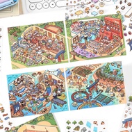 [KW] Cute Landscape Stickers | 3D Scene Stickers for Scrapbook, Journal | Small for Friends - HG 118