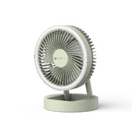TURBO TDF-F06DC(G) 摺叠式迷你USB充電風扇 綠色 摺叠式設計，座檯、手提、懸掛及掛牆均可