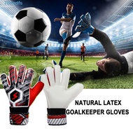 NEDFS 1 Pair Goalkeeper Gloves, Cushioning Finger Protection Kids Goalie Gloves, Soccer Goalkeeper Gloves Soft Breathable Wear Resistant Soccer Goalkeeper Gloves Soccer Match