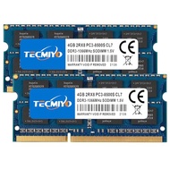 TECMIYO 8GB Kit (2x4GB) DDR3 1066MHz PC3-8500 PC3-8500S Non ECC Unbuffered 1.5V CL7 2RX8 Dual Rank 2