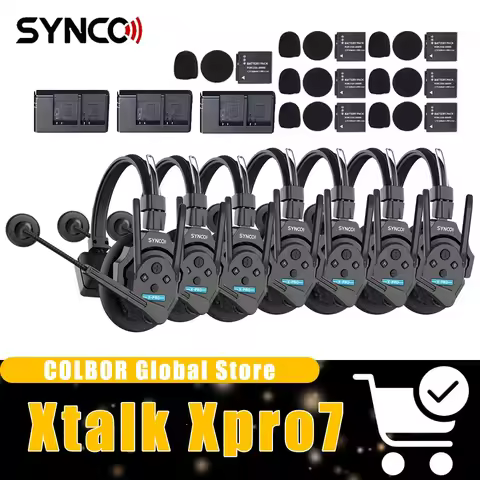 SYNCO Xtalk Xpro7 Single-Ear Noise Reduction Wireless Remote Headset Teamwork Intercom Headset for F