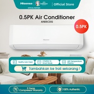 Hisense AC - AN05CDG Air Conditioner Standard 0.5 PK 1/2 PK (Indoor+Outdoor Unit Only)【Smart Mode】【Self-cleaning】【Fast Cooling and Sleep Modes】