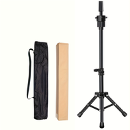 21-24in Canvas Block Head Kit Wig Mannequin Display Styling Manikin Head with Stand for Training