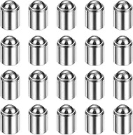HARFINGTON 20pcs Ball Point Spring Plungers 5x6mm 15N Elasticity Stainless Steel No Step Positioning