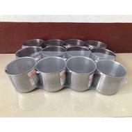 Stainless Steel Water Glass Can (With Handle) Size 8/9 Cm.(Pack Of 1 Dozen)