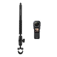 Insta360 ONE RS 1-Inch 360 Edition Action Camera 6K 360°Panoramic Video 21MP Photo FlowState Stabilization IPX3 Waterproof Sports Camera Motorcycle Bike Invisible Selfie Stick Handlebar Mount Bracket with 1/4 Inch Screw Flexible Handlebar Mount Clamp