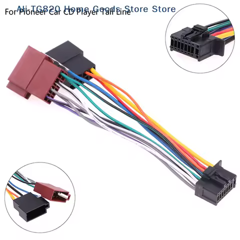 [TG820]Car CD Tail Line Stereo Radio Player ISO Wiring Harness Connector Audio Cable For Pioneer Car