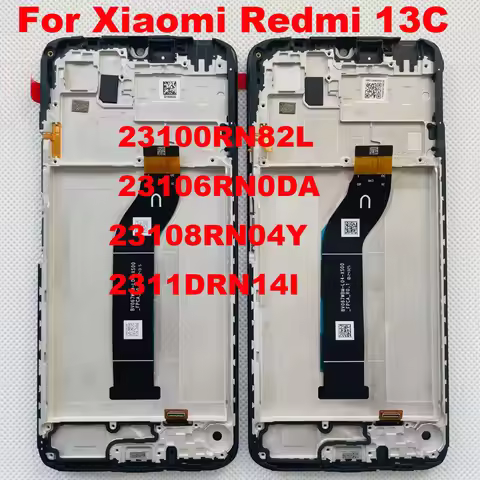 6.74'' Original New For Xiaomi Redmi 13C 4G 5G Poco C65 LCD Display Screen Touch Digitizer Frame For
