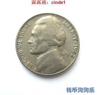 美國 1962年 D版 5美分 鎳幣 21.2MM 外國錢幣 北美硬幣