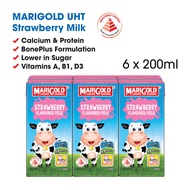 Marigold Strawberry UHT Milk (6 X 200ML)