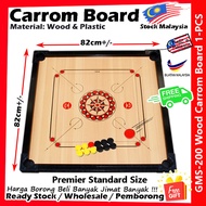 【Free Gift】Carrom Board / GMS200 Papan Carrom / Papan Kayu Carrom / Wood Carrom Board / Carrom Board