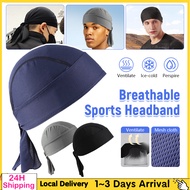 👍Cycling Sports Headscarf Penutup Sports Cap Sarung Kepala Mesh Pirate Hat Durag Helmet Inner Skull 