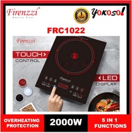 Firenzzi FRC-1022 Induction Hob / Ceramic Cooker Hob Black / 2000W / Stainless Steel - FRC1022