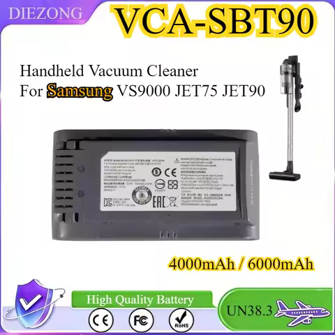Vacuum Cleaner Battery VCA-SBT90/XAA VS20R9046T3/AA VS20T7536T5/AA for Samsung Jet 75 Jet 90 Jet75 P