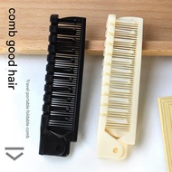 2 IN 1 Hairdressing Comb Foldable Hair Comb Anti-static Compact Hair Brush Convenient Folding Kawaii