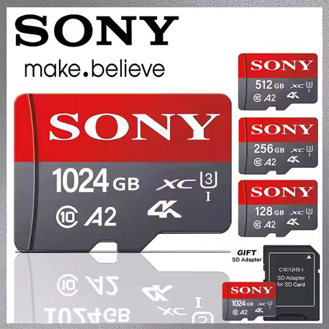 Sony TF Card Memory Card 1TB 512GB Micro SD Card 64G 128GB 256GB Memory Card High Speed with Adapter