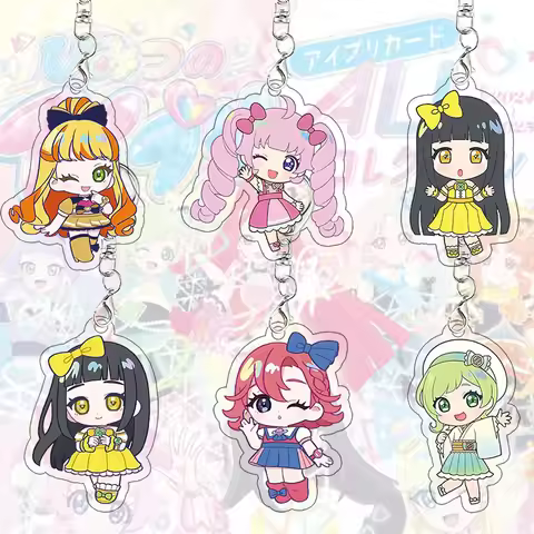 Himitsu No Aipri Acrylic Keychain Mitsuki Himari Otome Hina Cute Anime Girl Charms Cartoon Character