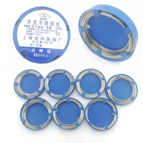 Dental Orthodontic Teeth Braces Wire 0.5/0.6/0.7/0.8/0.9/1.0/1.2 mm Stainless Steel Arch Wire Surgic