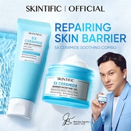 【Genuine】Skintific 5X Ceramide Skincare Set|Amino Acid Cleanser + Moisture Gel|Suitable For Sensitiv