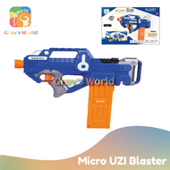 [Grey's World] Lefan Toys Micro UZI Blaster Nerf Gun, Soft Bullet Nerf Gun, Electric Nerf Machine Gu
