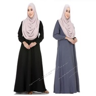 Jubah Muslimah Simple New Fashion