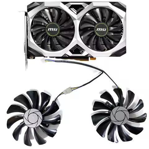 2ps NEW HA9010H12F-Z 85MM 4PIN RTX2060 Cooling Fan For MSI GeForce RTX 2060 VENTUS XS C 6G OCV1 GTX1