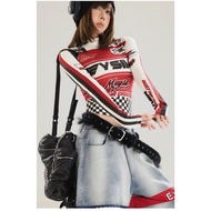 骑行用品 德国骑行服女秋季弹力修身机车服公路自行摩托车赛车上衣长袖T恤6.15 Cycling Gear: German Women's Cycling Jersey for Autumn, Stre