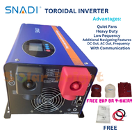SNADI Solar Pure Sine Wave Toroidal Inverter 12V 2kW Adjustable LVD/HVR & Parameter Modification
