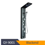 Factory Outlet น้ำและไฟฟ้าจอแสดงผลดิจิตอลแผงฝักบัวคอลัมน์ LED Rain Waterfall Shower Two-Way Spa Spra